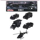 Pack 5 Miniaturas - SWAT Policia de Elite - Gift Pack - 1/64 - Majorette