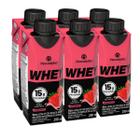 Pack 6 unidades Bebida Láctea Whey 15g de Proteína Piracanjuba Zero Lactose Pronto para Consumo Sabor Morango 250ml Kit