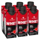 Pack 6 unidades Bebida Láctea Whey 23g de Proteína Piracanjuba Zero Lactose Sabor Frutas Vermelhas 250ml Kit com 6x250ml