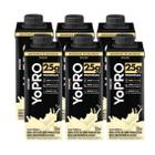Pack 6 unidades YoPRO Bebida Láctea UHT Baunilha 25g de proteínas 250ml