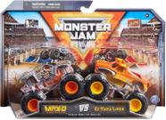 Pack c/ 2 Monster Jam - Carro Monstro em Metal - 1/64 - Spin Master