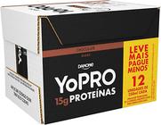 Pack com 12 Bebida Láctea Yopro 15g Chocolate 250ml