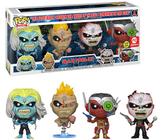 Pack com 4 Bonecos Funko Pop Rocks Banda Iron Maiden Eddie