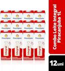 Pack de Leite Integral Piracanjuba Pack com 12 unidades 1L