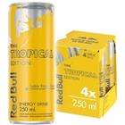 Pack Energético Frutas Tropicais Red Bull Lata 4 Unidades 250ml Cada