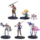 Pack Liga das Lendas, Dual Cities c/ Jinx, Heimerdinger, Vi, Caitlyn e Ekko exclusivos, figures colecionáveis de 4/, acessórios, 12+ anos - League of Legends