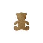 Pacote 30 Aplique Urso Liso 3x2,5 Mdf Madeira Laser