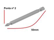 Pacote 5 Ponteira Phillips N.2 Sx 1/4x2 50mm Jomarca