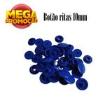 Pacote 50 botões plastico ritas azul royal 10mm