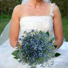 Pacote 6 Hastes Flores Artificiais de Qualidade: Buquê de Noiva Elegante e Sofisticado 60cm DE9056