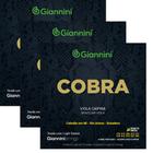 Pacote C/ 03 Jogos De Cordas Giannini Tensão Leve Viola Cobra
