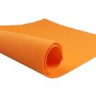 Pacote C/ 10 Unidade Folha Eva 60x40 Liso Cor Laranja P/ Escolar