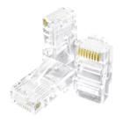 Pacote c/ 1000un Conector RJ45 Cristal 8P8C Cat5 Ethernet