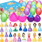 Pacote com 12 ovos de Páscoa pré-cheios YJOO Princess Deformation Toy