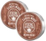 Pacote com 2 bálsamo para barba Viking Revolution Sandalwood Scent