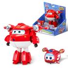 Pacote com 2 unidades Toy Super Wings 5 Transforming Supercharged Jett e Super Pet Jett