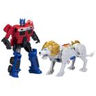 Pacote com 2 unidades Toy Transformers Beast Alliance, Optimus Prime e Lionb