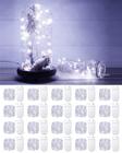 Pacote com 20 Fairy Lights HOBAYS, operado por bateria, 1m 20 LED Cool White