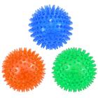 Pacote com 3 bolas de brinquedo para cães, 9 cm, Squeaky, flutuante para cães