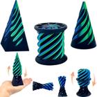 Pacote com 3 unidades de cone espiral Fidget Toy Lyzbbsoy Impossible Cone