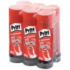 Pacote com 6 Cola em bastao Pritt 20 Gramas - Henkel