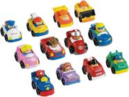 Pacote com 6 veículos Toy Fisher-Price Little People Wheelies