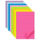 (pacote com 8) Sticky Notes, forrado com YEECOK, 4x6 polegadas, 320 folhas, 8 cores