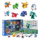 Pacote de 15 transformadores Toy Super Wings com rodas móveis reais