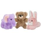 Pacote de 3 bichos de pelúcia mais macios do mundo, 13 cm, para crianças