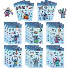 Pacote de adesivos Stitch MINRAIN Make a Face Kids Party Blue