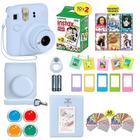 Pacote de câmera Fujifilm Instax Mini 12 com 20 folhas de filme - azul