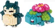 Pacote de conjuntos Nanoblock 2: Snorlax e Venusaur Pokémon Japan