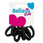 Pacote de Elástico de Cabelo Meia Preto Kids c/72un -Bellesa