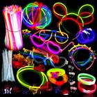 Pacote de festas Glow Sticks, colares e pulseiras, 500 unidades