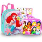 Pacote de mochila Disney The Little Mermaid Ariel 10" com lancheira