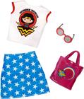 Pacote de moda Barbie Clothes Wonder Woman por 3-8 anos