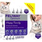 Pacote de recarga FELIWAY Optimum 3x30ml para gatos