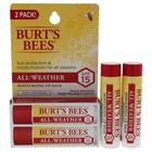 Pacote duplo de hidratante labial Burts Bees para todos os climas 2x4,2