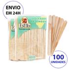 Pacote Estilo Abaixador de língua / Depilação em cera 100 unidades Espátula palito depilação - Estilo AH