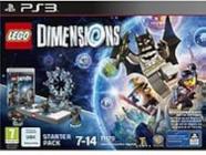 Pacote inicial Lego Dimensions PS3 com Game Toy Pad e Batmobile