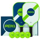 Pacote inicial Pickleball Série PCKL: 2 pás com 4 bolas