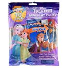 Pacote Play Packs Disney Frozen 2 Mini com 10 lápis de cor e adesivos