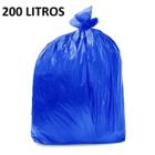 Pacote saco lixo AZUL P7 200L 100un - reforçado - bk