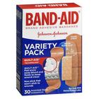 Pacote variado de bandagens adesivas Band-Aid tamanhos variados 30 cada por Band-Aid (pacote com 2)