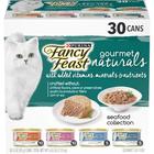 Pacote variado de comida úmida para gatos Fancy Feast Gourmet Naturals 30x85g