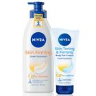 Pacote variado de loção corporal Nivea Skin Firming 500ml e gel-creme