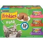 Pacote variado de patê de comida úmida para gatos Purina Friskies 165g (24 latas)