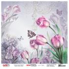 Página para Scrapbook Opadecor 30,5 x 30,5 cm Flor Tulipas 1 - 2655