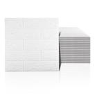 Painéis de parede Sodeno 3D White Brick PE Foam 40 unidades 5,4 m²