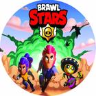 Painel 3D Brawl Stars Tecido Sublimado Redondo Malha - BemChique